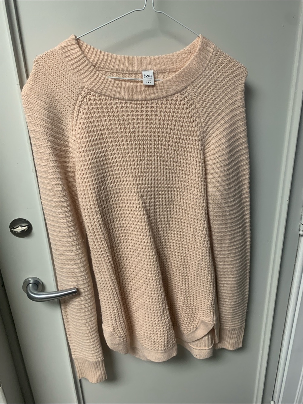 ✨4 for $20✨ Twik Rose Waffle-Knit Crewneck Sweater
